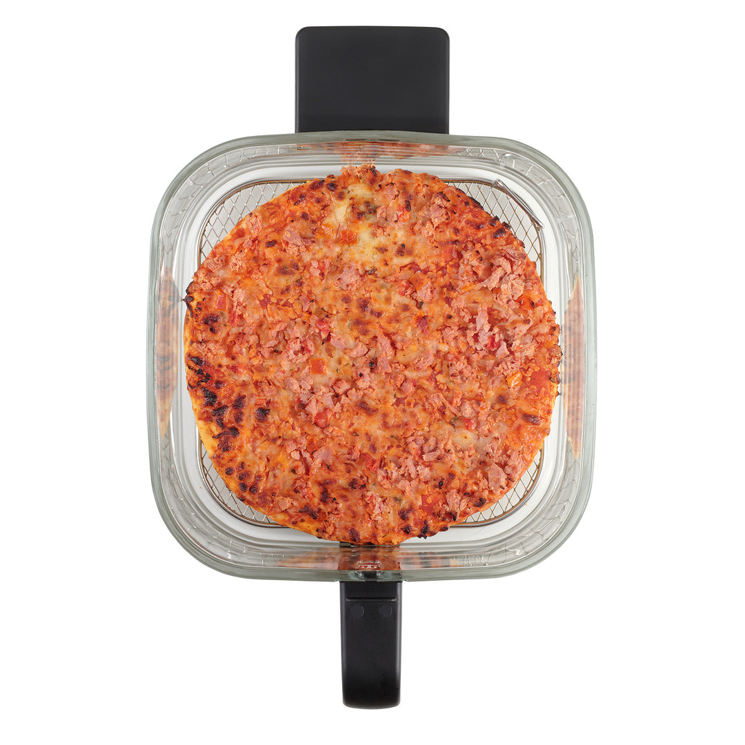 Fettfreie Fritteuse Concept Glass&Fast, Fassungsvermögen 5,5 l, 7 Programme, LED-Touchdisplay, gesunder Frittiermodus, Glasbehälter, FR5500