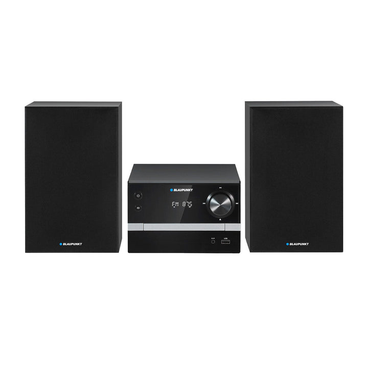 Blaupunkt Micro-Stereoanlage, Bluetooth, FM-Radio, 20 W RMS Leistung, Uhr mit Weckfunktion, CD/MP3/USB/AUX, MS9BT