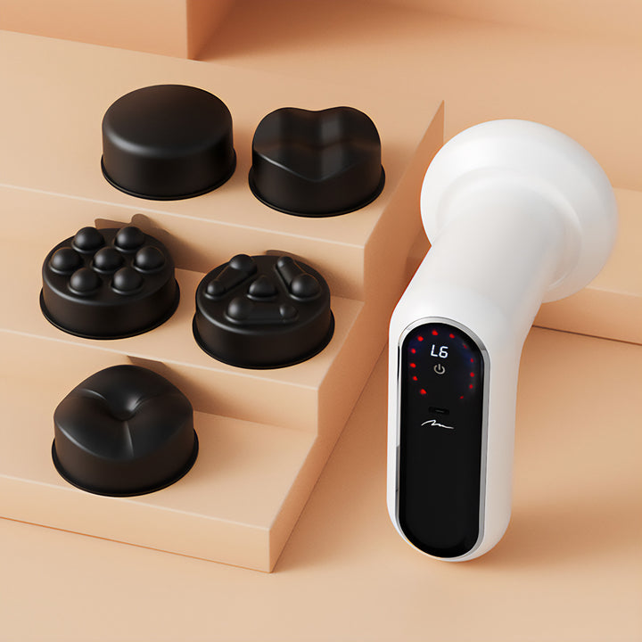 Anti-Cellulite-Massagegerät, MEDIA-TECH, Massagegun, 5 Massageköpfe, 6 Geschwindigkeitsstufen, MT6536