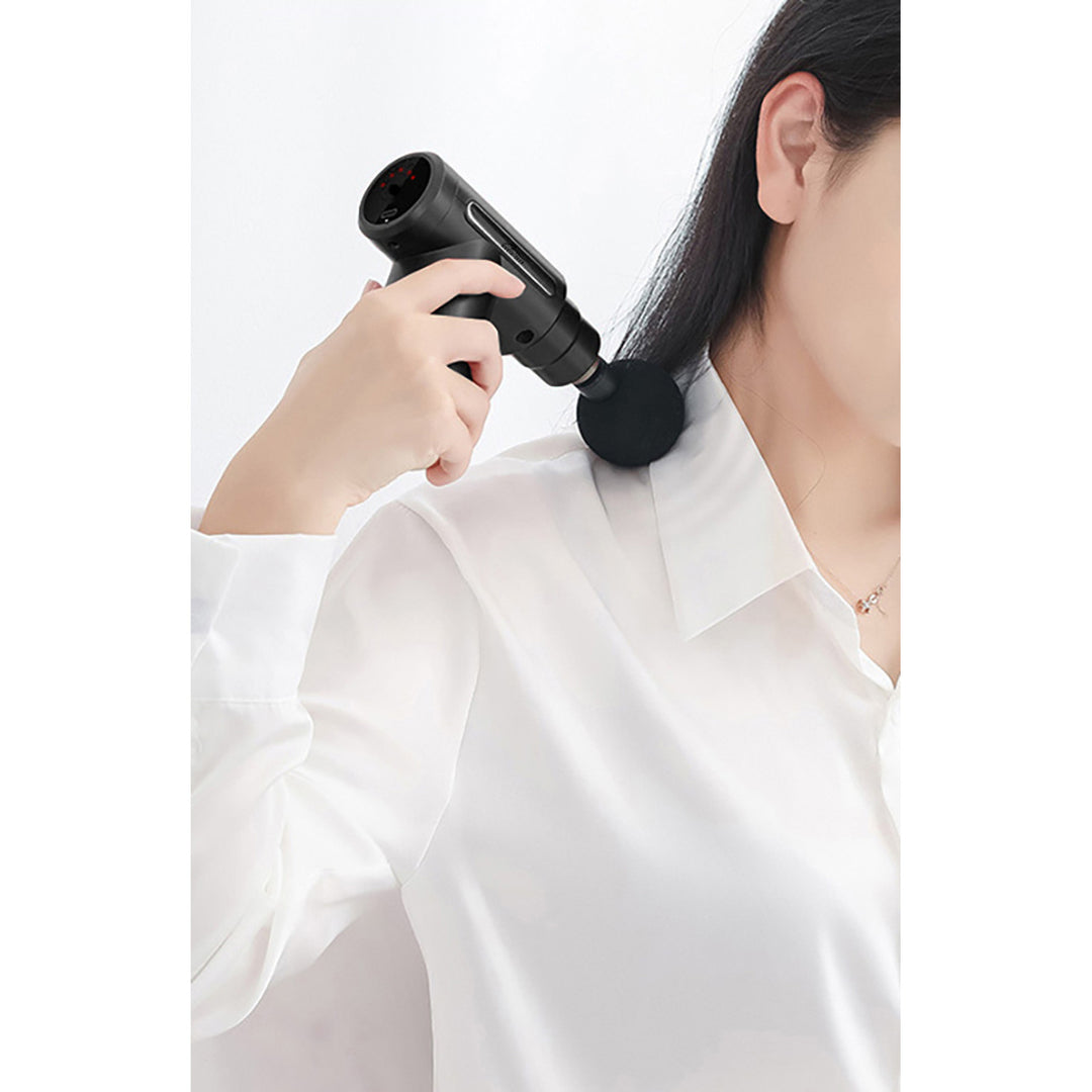 Massagegerät für die einfache und schnelle Massage verspannter Muskeln, Media-tech, 4 austauschbare Massageköpfe, MT6521