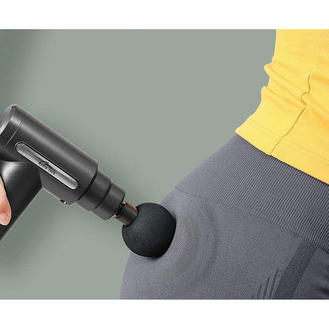 Massagegerät für die einfache und schnelle Massage verspannter Muskeln, Media-tech, 4 austauschbare Massageköpfe, MT6521