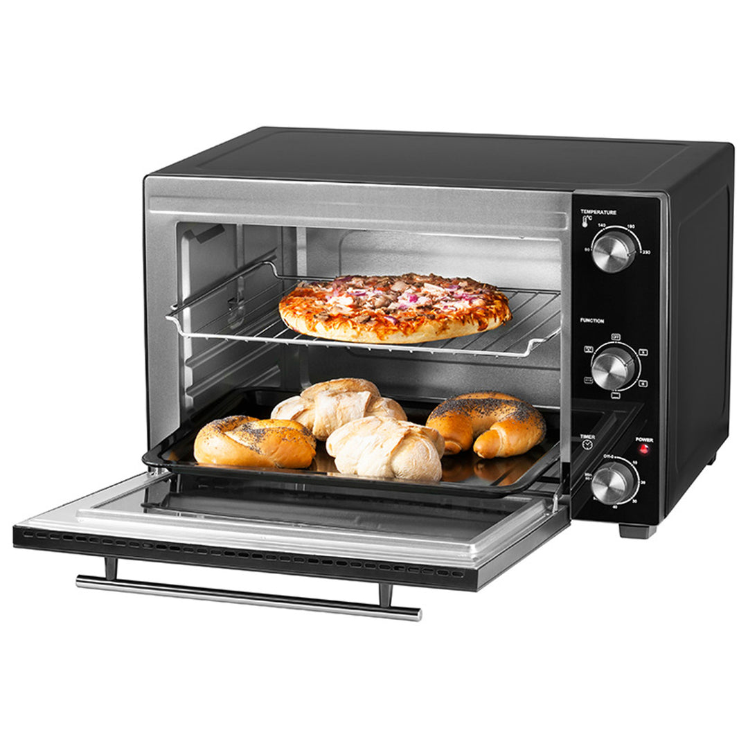 Elektrobackofen Lafe, Fassungsvermögen 48 l, Leistung 1800 W, Heißluft, HeatMaster