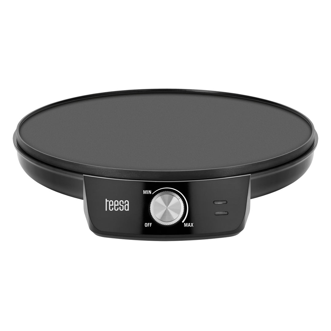 Teesa Pfannkuchenpfanne, elektrische Pfannkuchenpfanne, Durchmesser 30 cm, Leistung 1200 W, TSA3235