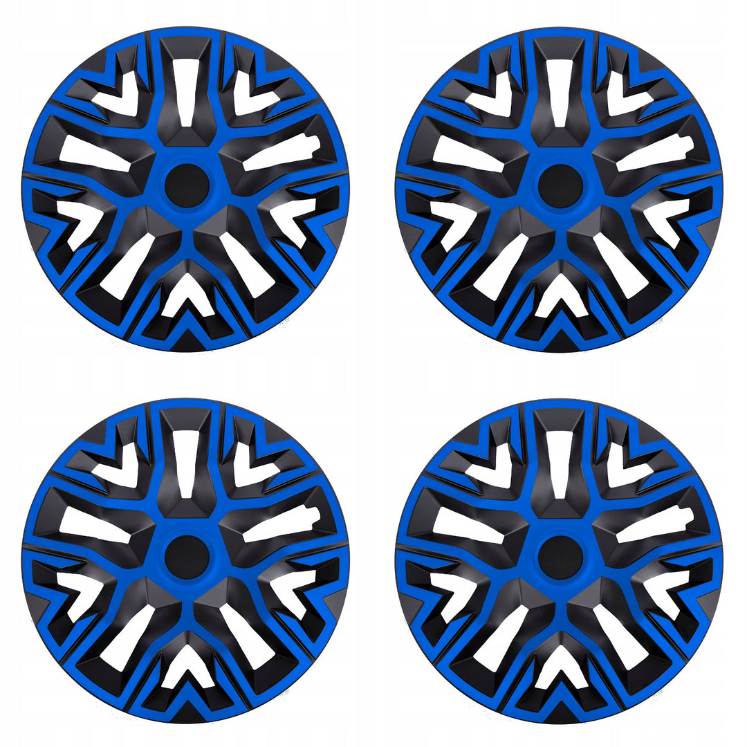 Universal-Radkappen 14'' NRM The Best Bicolor blau-schwarz 4 Stück