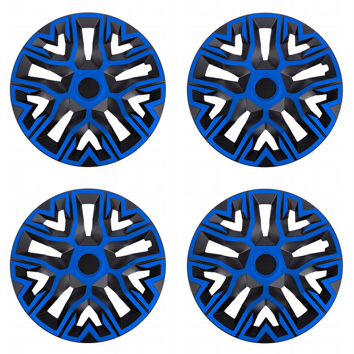 Universal-Radkappen 14'' NRM The Best Bicolor blau-schwarz 4 Stück