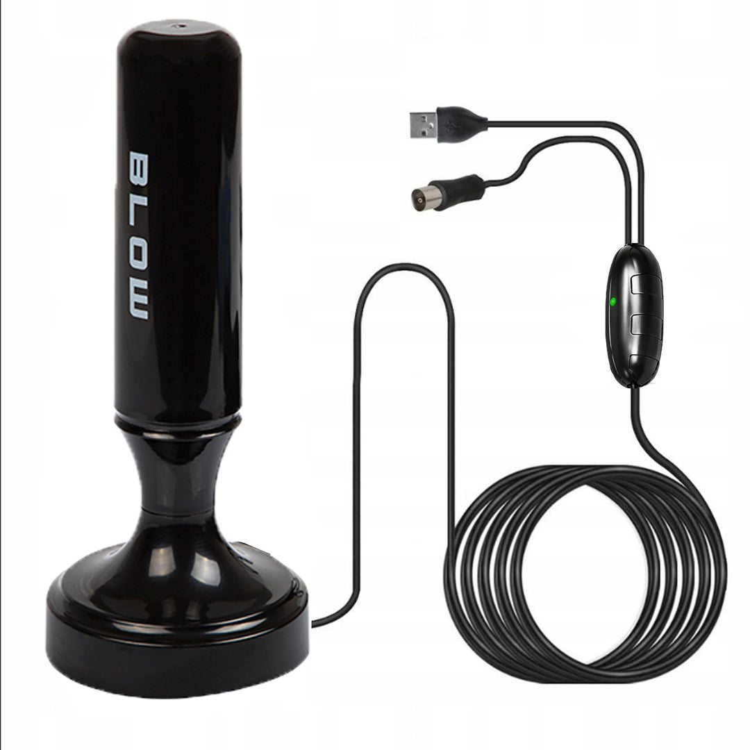 DVB-T-Antenne Blow, aktiv, intern, Verstärkung 28 dB, integrierter LTE-Filter, Empfang im Frequenzbereich 168–790 MHz, 21-040#
