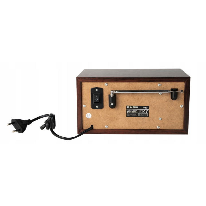Blow tragbares Analogradio, Bluetooth-Funktion, USB-, AUX- und SD-Anschlüsse, AM/FM-Radioempfang, LCD-Display, Uhr und Wecker, 77-531#