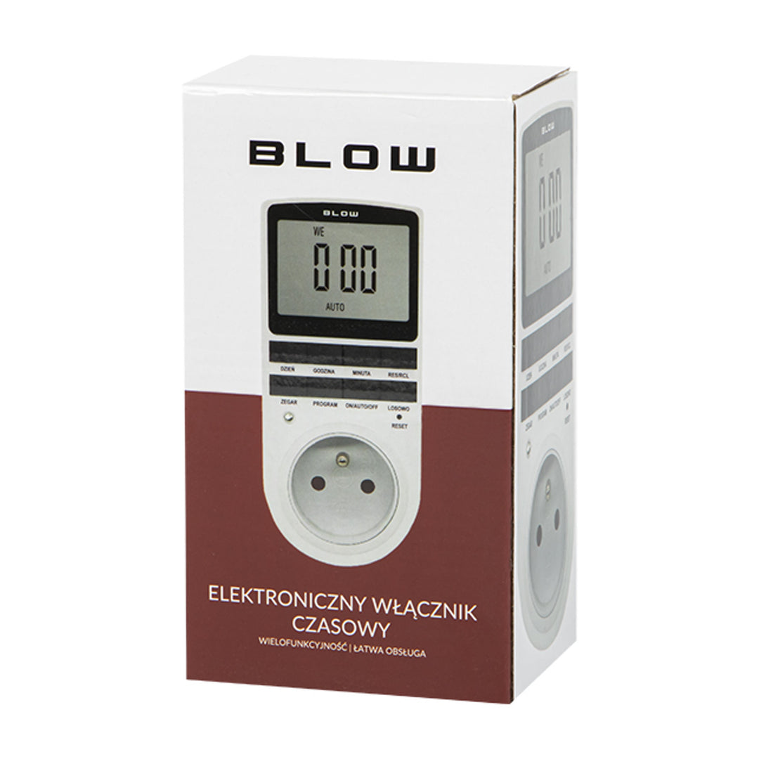 Digitaler Zeitschaltuhr-Programmierer Blow, LCD-Display, Genauigkeit +/- 1 Minute pro Monat, 16 verschiedene Betriebskombinationen, 72-016#