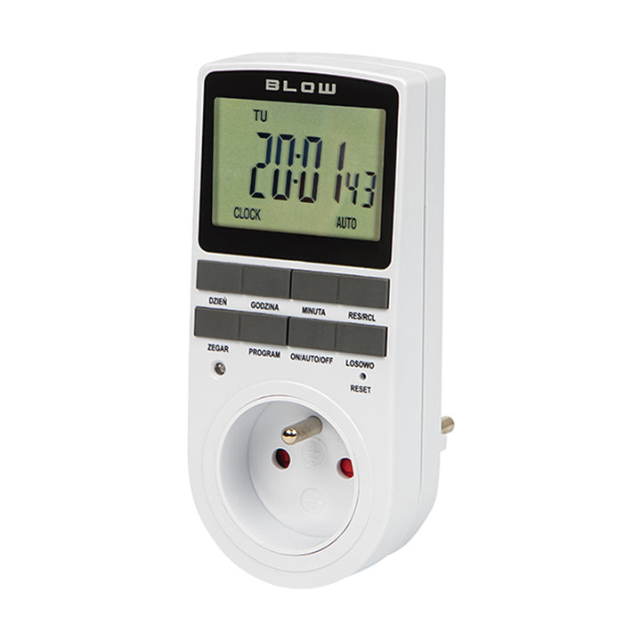 Digitaler Zeitschaltuhr-Programmierer Blow, LCD-Display, Genauigkeit +/- 1 Minute pro Monat, 16 verschiedene Betriebskombinationen, 72-016#