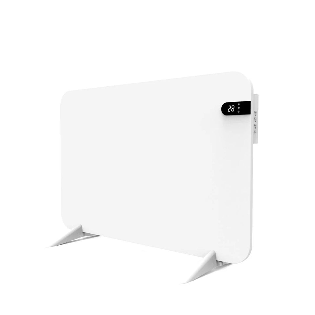 Elektroheizkörper Cronos, Farbe Weiß, Leistung 450 W, Heizleistung bis zu 14 m², eingebauter Thermostat, Fernbedienung, Fenster-Offen-Sensor, Standfüße im Lieferumfang enthalten, WFH-450TW