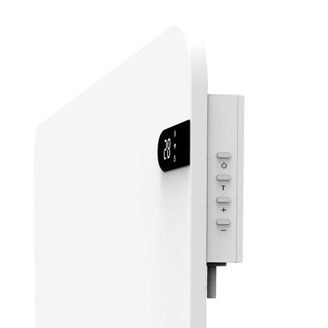 Elektroheizkörper Cronos, Farbe Weiß, Leistung 450 W, Heizleistung bis zu 14 m², eingebauter Thermostat, Fernbedienung, Fenster-Offen-Sensor, Standfüße im Lieferumfang enthalten, WFH-450TW