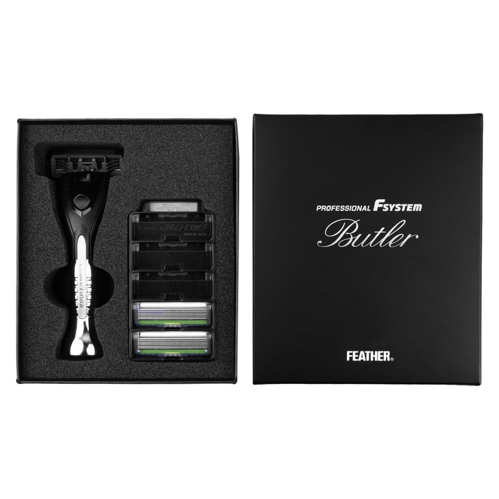 Rasierapparat mit austauschbaren Klingen Feather Butler PF-BT, 3 Klingen