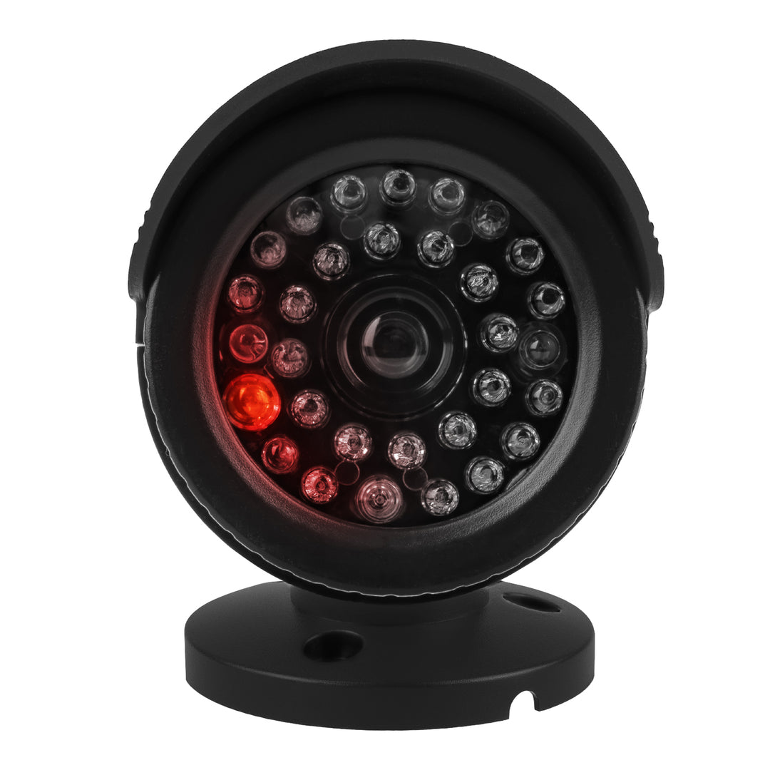 Attrappe einer Röhrenkamera, IR-LEDs, schwarz, Stromversorgung 2xAA (im Lieferumfang enthalten), ABS, IR1800 B