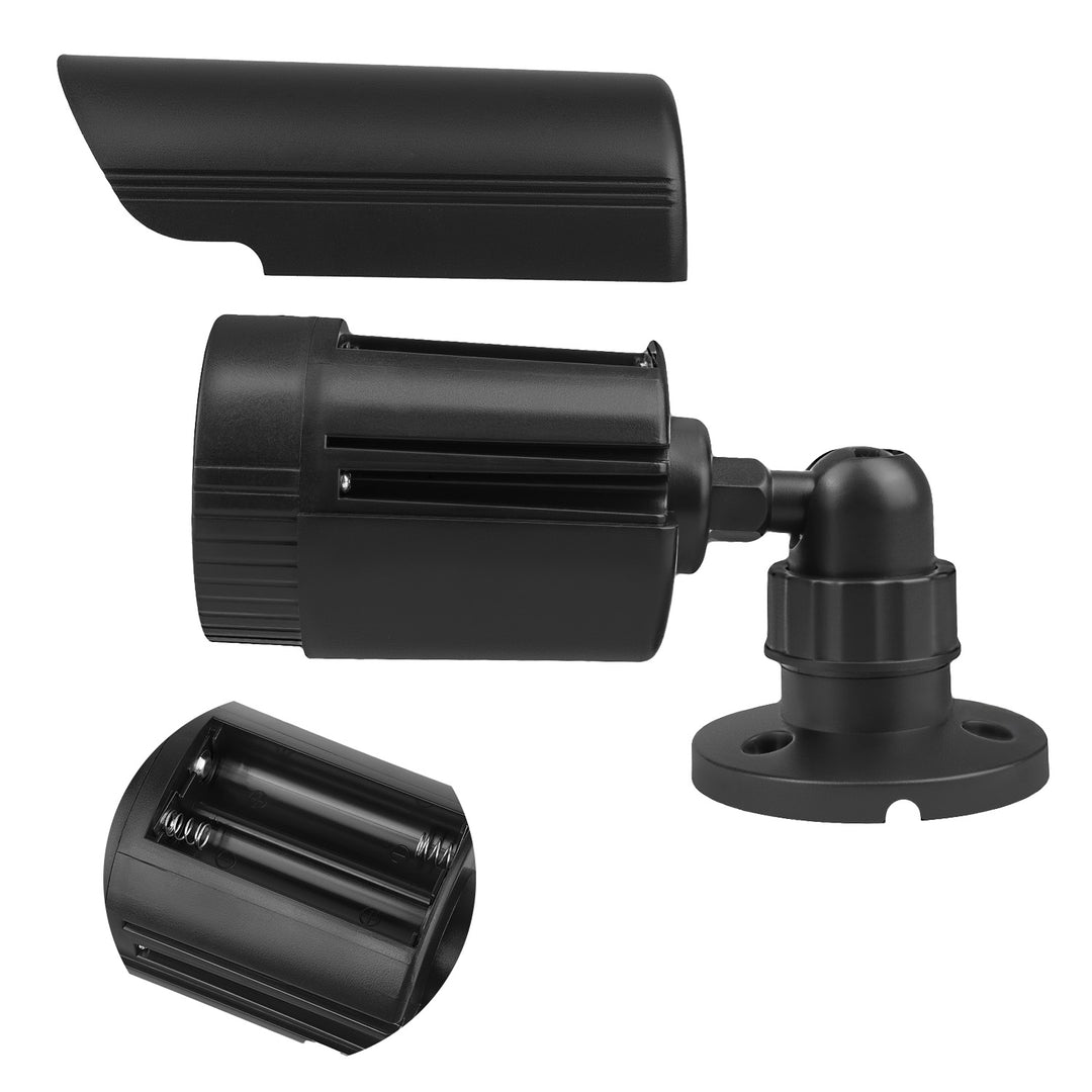 Attrappe einer Röhrenkamera, IR-LEDs, schwarz, Stromversorgung 2xAA (im Lieferumfang enthalten), ABS, IR1800 B