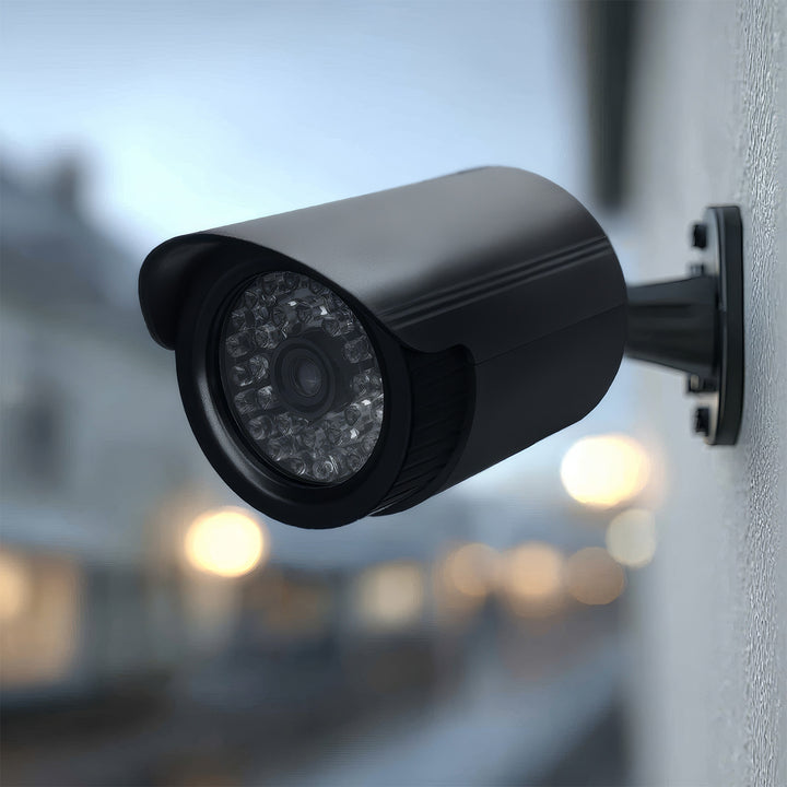 Attrappe einer Röhrenkamera, IR-LEDs, schwarz, Stromversorgung 2xAA (im Lieferumfang enthalten), ABS, IR1800 B