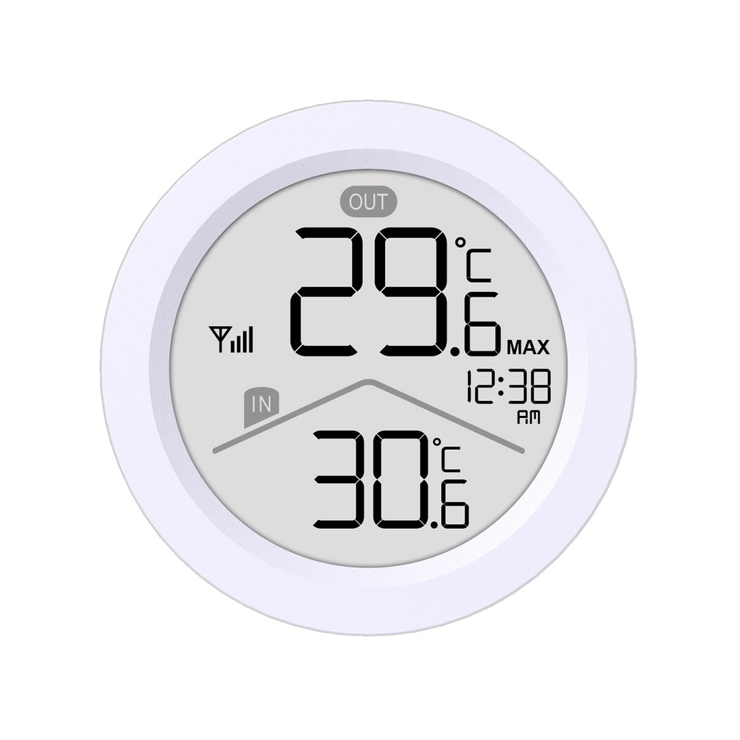 Drahtlose Wetterstation GreenBlue, Temperatur IN/OUT, Uhr, wahlweise °C / °F, Reichweite bis zu 60 m, GB162, 4x AAA-Batterie
