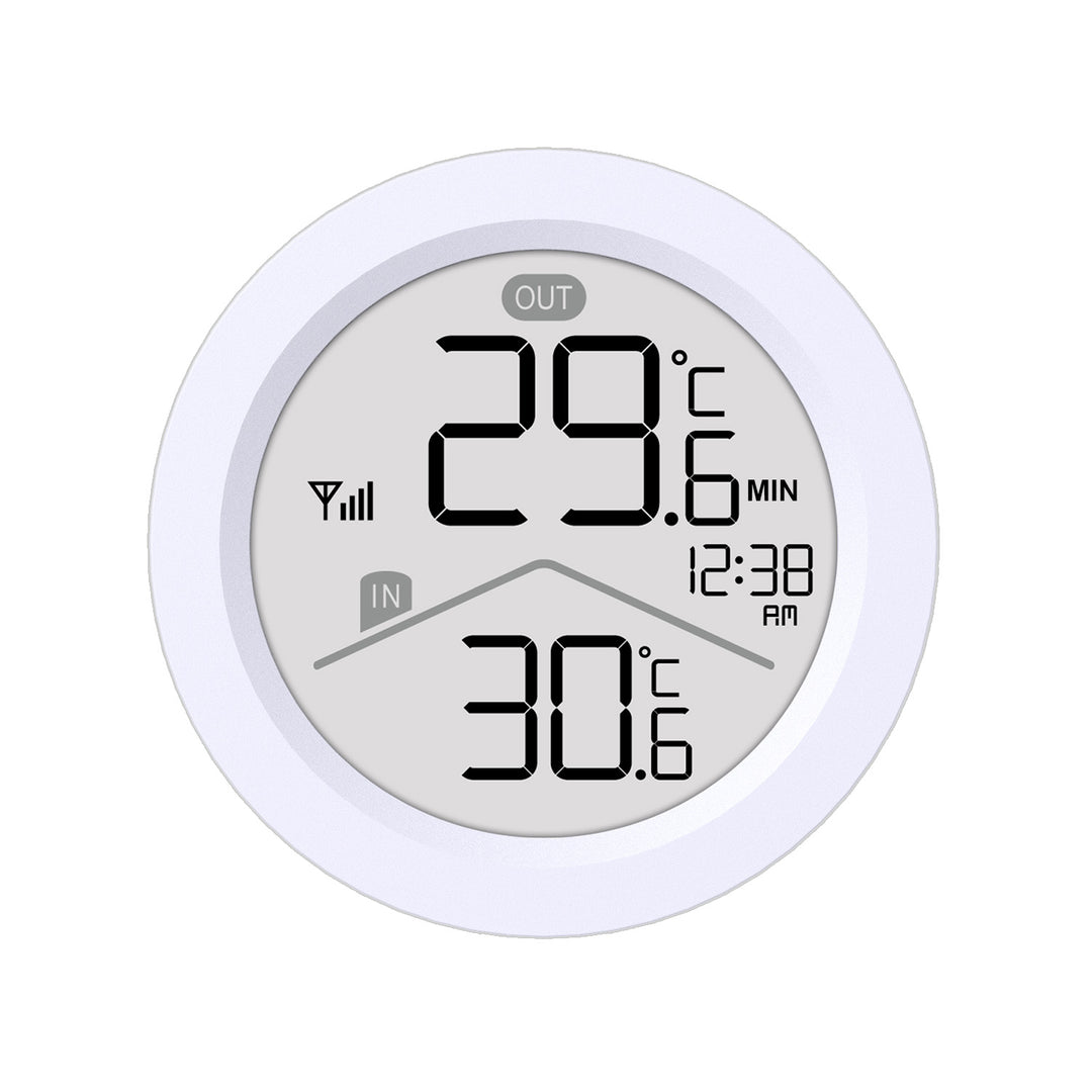 Drahtlose Wetterstation GreenBlue, Temperatur IN/OUT, Uhr, wahlweise °C / °F, Reichweite bis zu 60 m, GB162, 4x AAA-Batterie