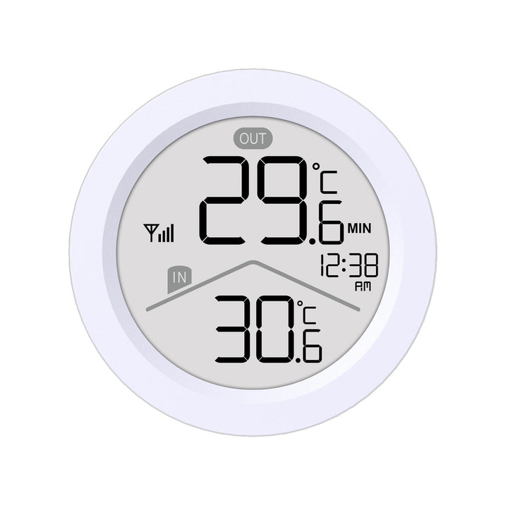 Drahtlose Wetterstation GreenBlue, Temperatur IN/OUT, Uhr, wahlweise °C / °F, Reichweite bis zu 60 m, GB162, 4x AAA-Batterie