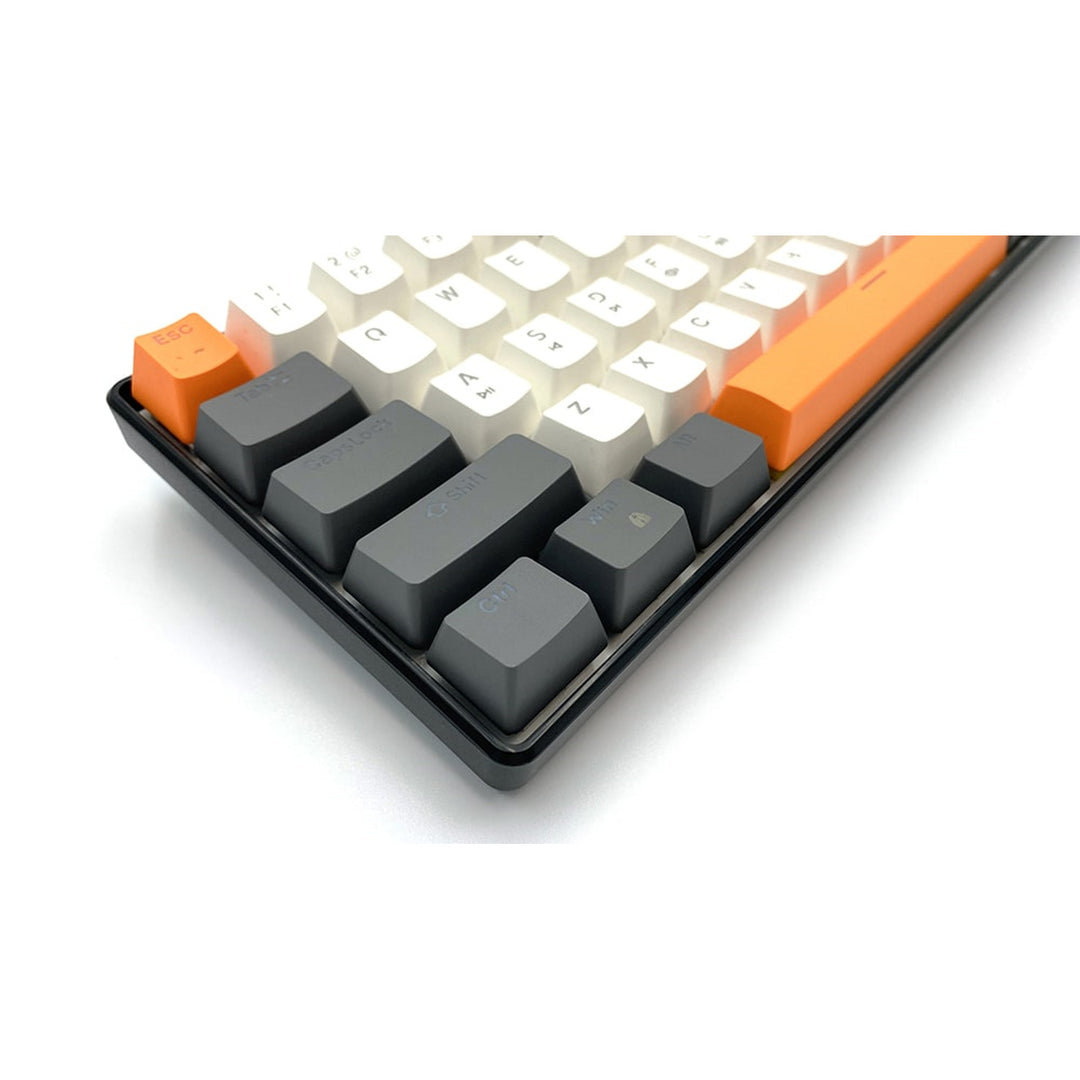 ZONE 61 – Mechanische Gaming-Tastatur, 60 % Short, mechanische Silent RED-Schalter, farbige Hintergrundbeleuchtung, 61 Tasten, USB-C, Mediatech