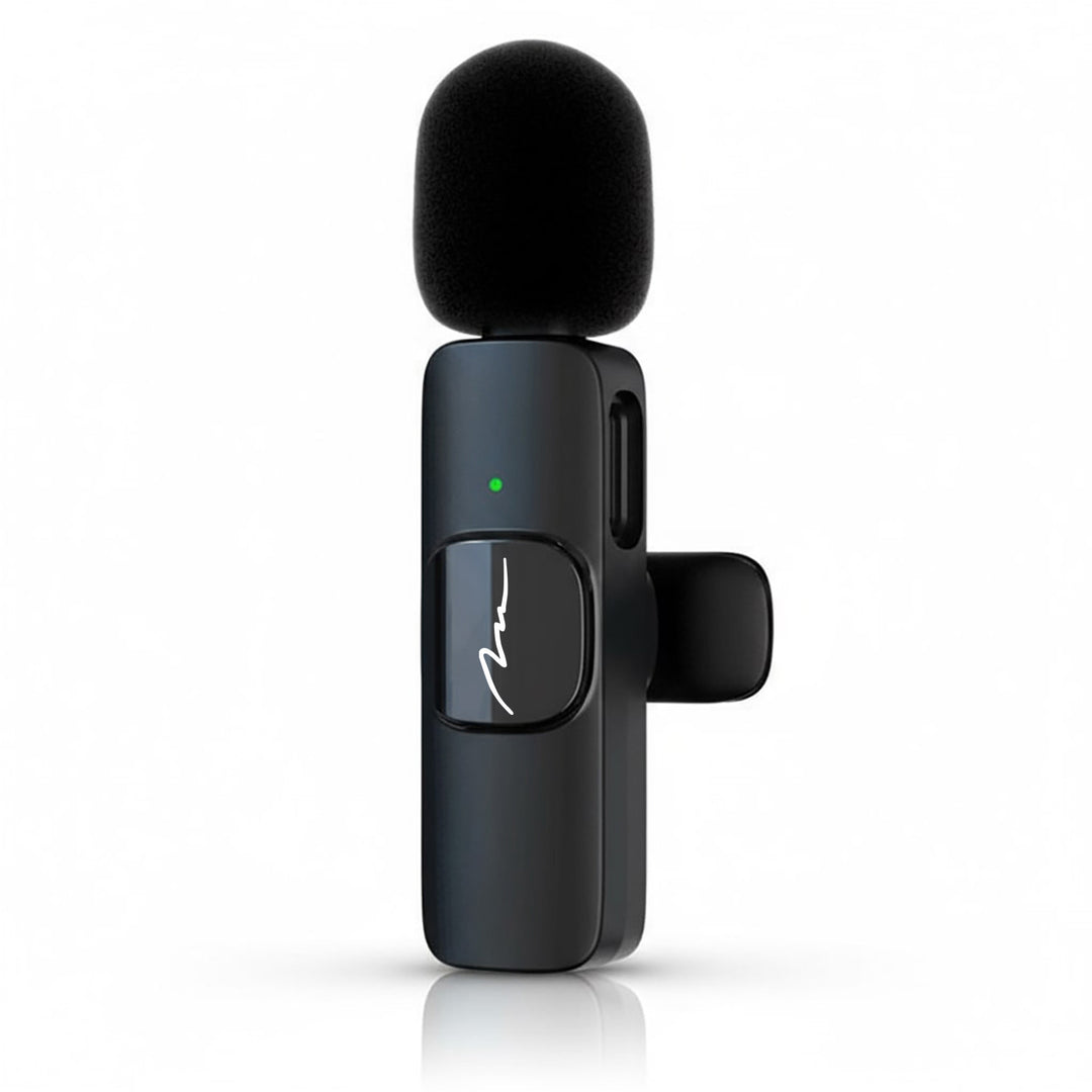 MICRO-MIC DUO – 2x drahtloses Ansteckmikrofon (Set), mit Clip, iOS & Android (OTG), mini, hochempfindlich. USB-C & LIGHTNING, Mediatech