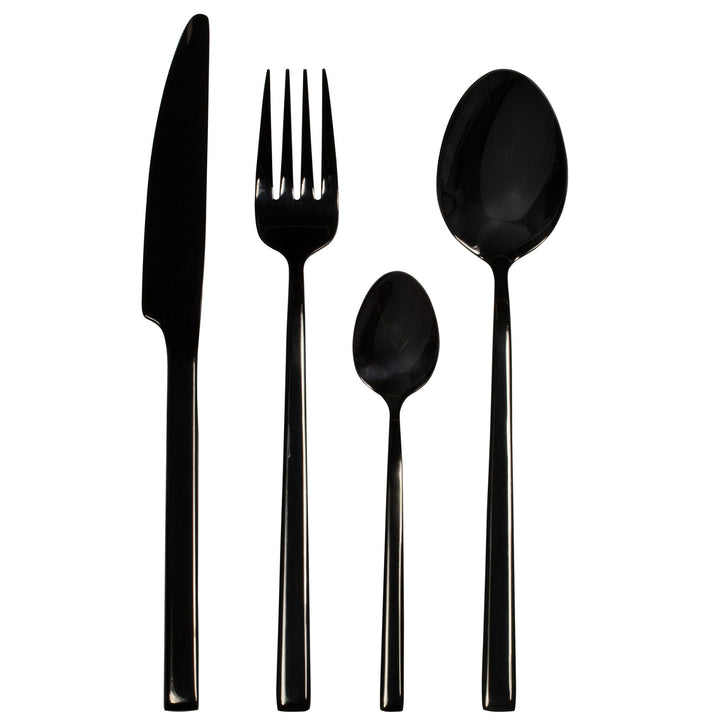 Besteckset für 6 Personen AMBITION Como Black 24-teilig