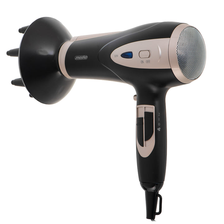 Mesko Haartrockner, Ionenfunktion, Diffusor, Leistung 2200 W, schwarz, MS 2287