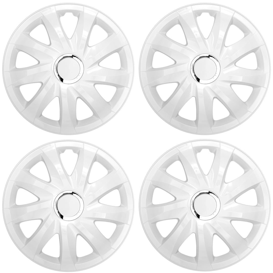Universal-Radkappen 13'' NRM Drift weiß, 4er-Set