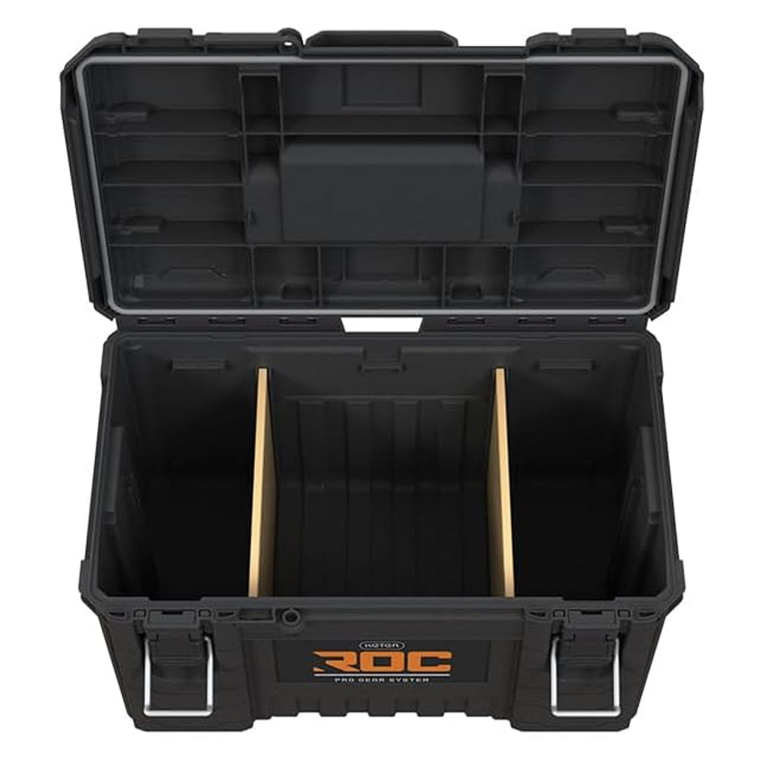Werkzeugkasten Keter ROC XL Pro Gear 2.0, Tragkraft 72 kg, Pro Mount-Halterungen, kann an der Wand aufgehängt werden, 256980