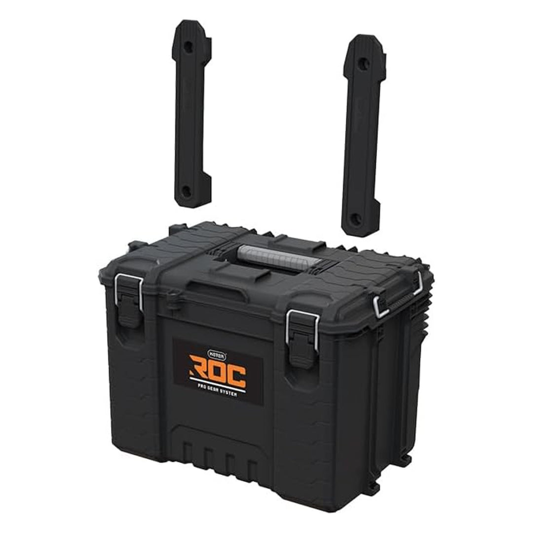 Werkzeugkasten Keter ROC XL Pro Gear 2.0, Tragkraft 72 kg, Pro Mount-Halterungen, kann an der Wand aufgehängt werden, 256980