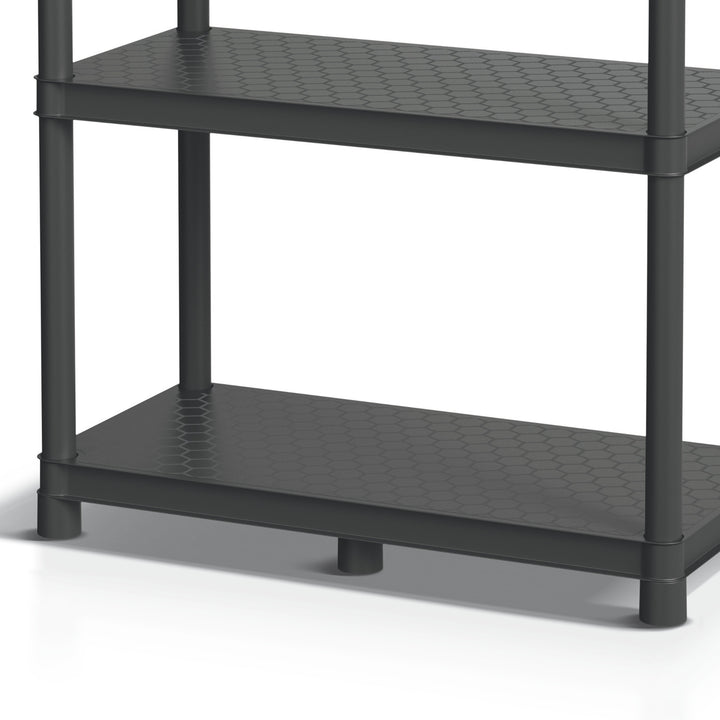 Regal Stackaro Solid 75 Kistenberg, max. Gesamtbelastung 220 kg, 5 Fachböden, Wandmontage, KSS75L5HD-S411