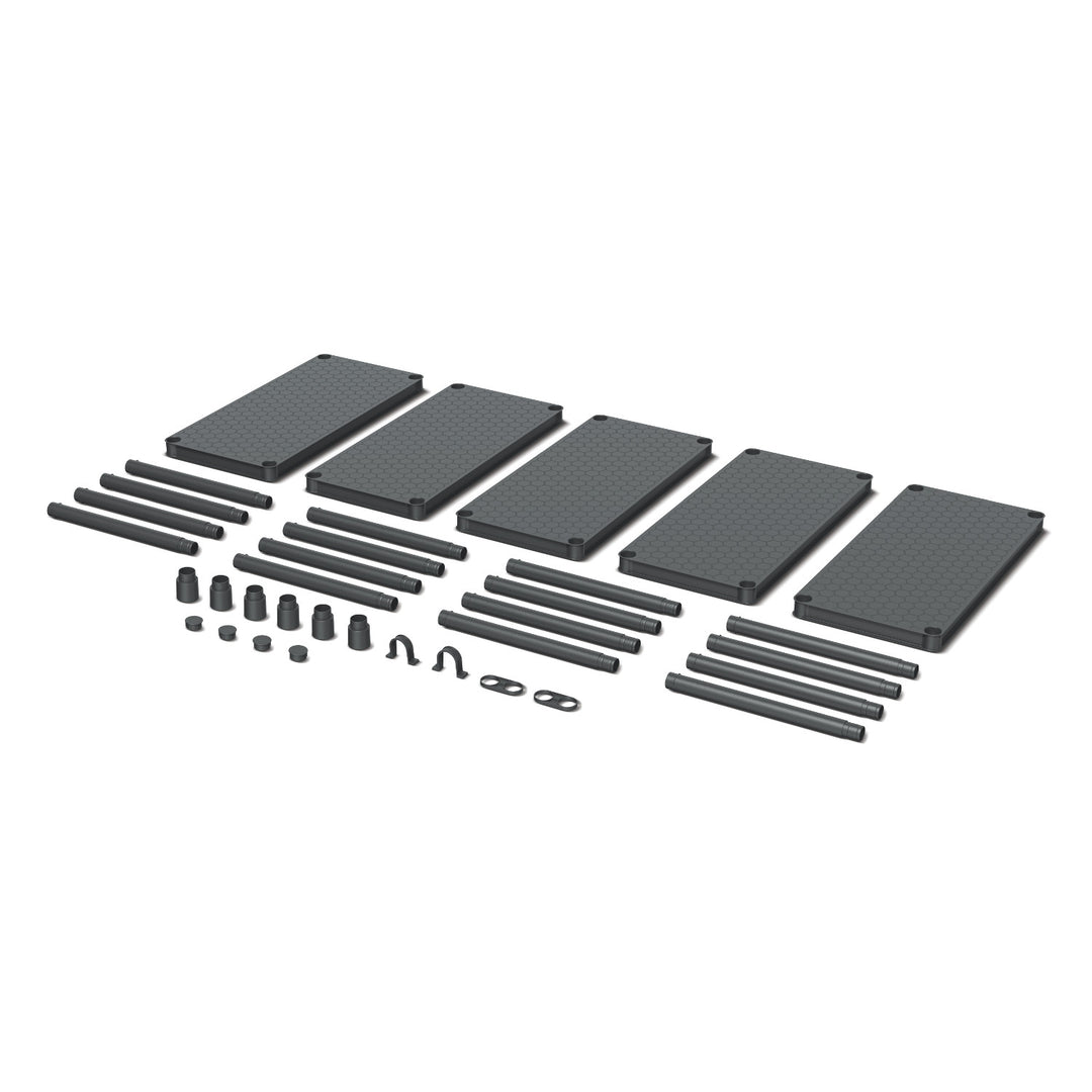 Regal Stackaro Solid 75 Kistenberg, max. Gesamtbelastung 220 kg, 5 Fachböden, Wandmontage, KSS75L5HD-S411