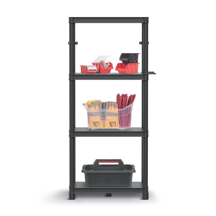 Regal Stackaro Solid 60 Kistenberg, max. Gesamtbelastung 185 kg, 4 Regalböden, Wandmontage, KSS60L4HD-S411