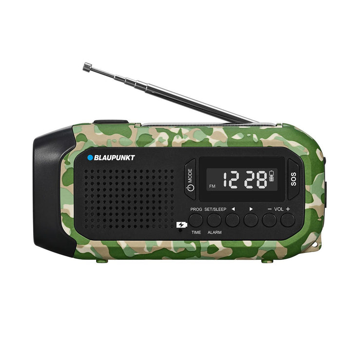 FM-Notfunkgerät von Blaupunkt, LED-Taschenlampe, Leselampe, dreifaches Ladesystem, SOS-Alarm, ER20GC