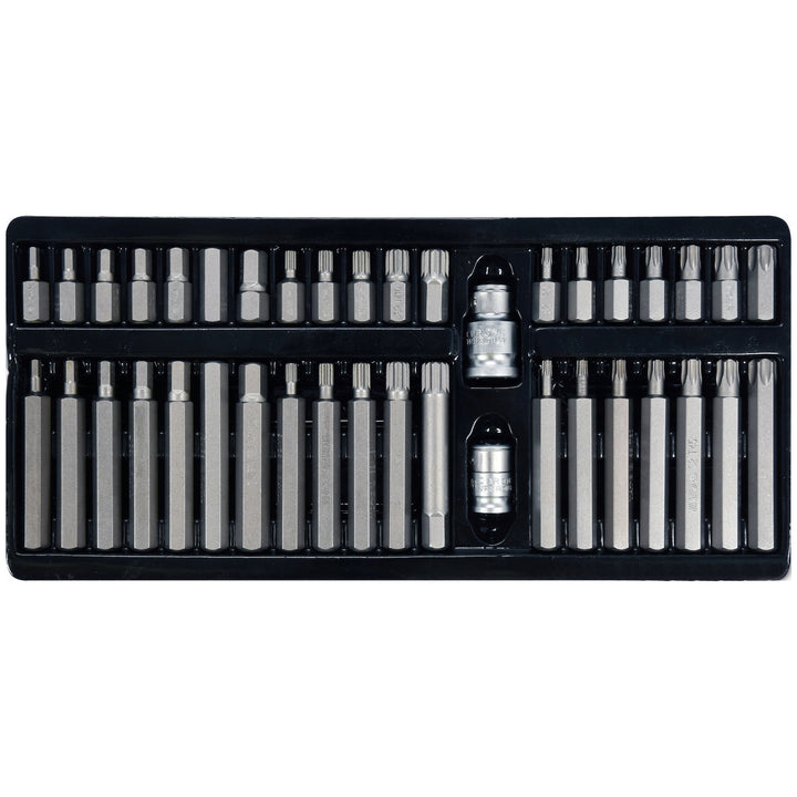 Professioneller Bit-Satz Yato, Torx, Spline, Hex, aus S2-Werkzeugstahl, hohe Härte HRC 58 62, im Koffer, YT-0400