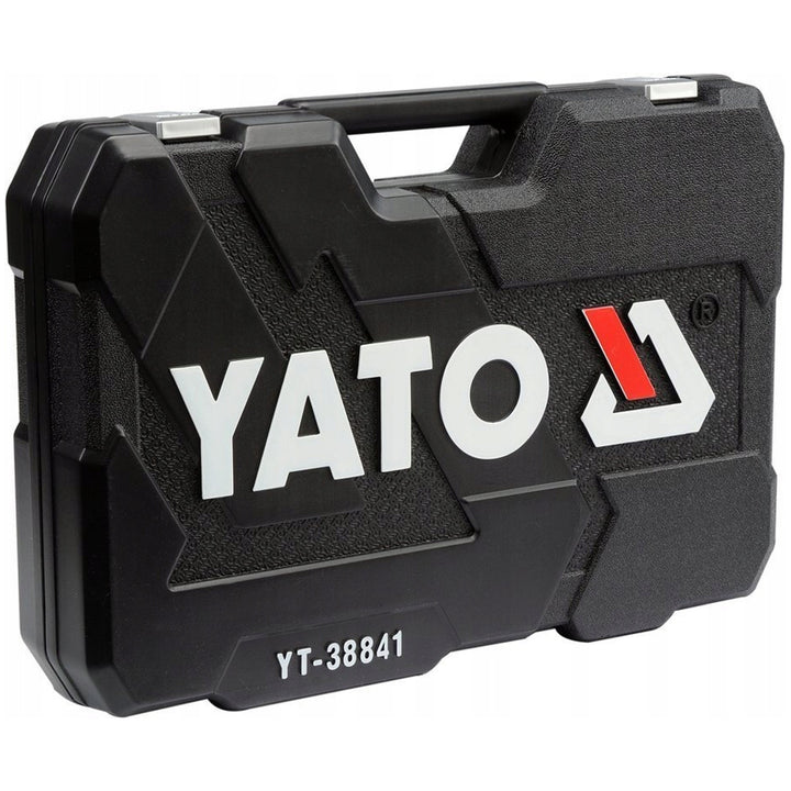 Professionelles Werkzeugset von Yato, Steckschlüssel und Steckschlüsseleinsätze, aus Chrom-Vanadium-Stahl, 216 Teile, Steckschlüsseleinsätze mit AS-Drive-System, im Koffer, YT-38841