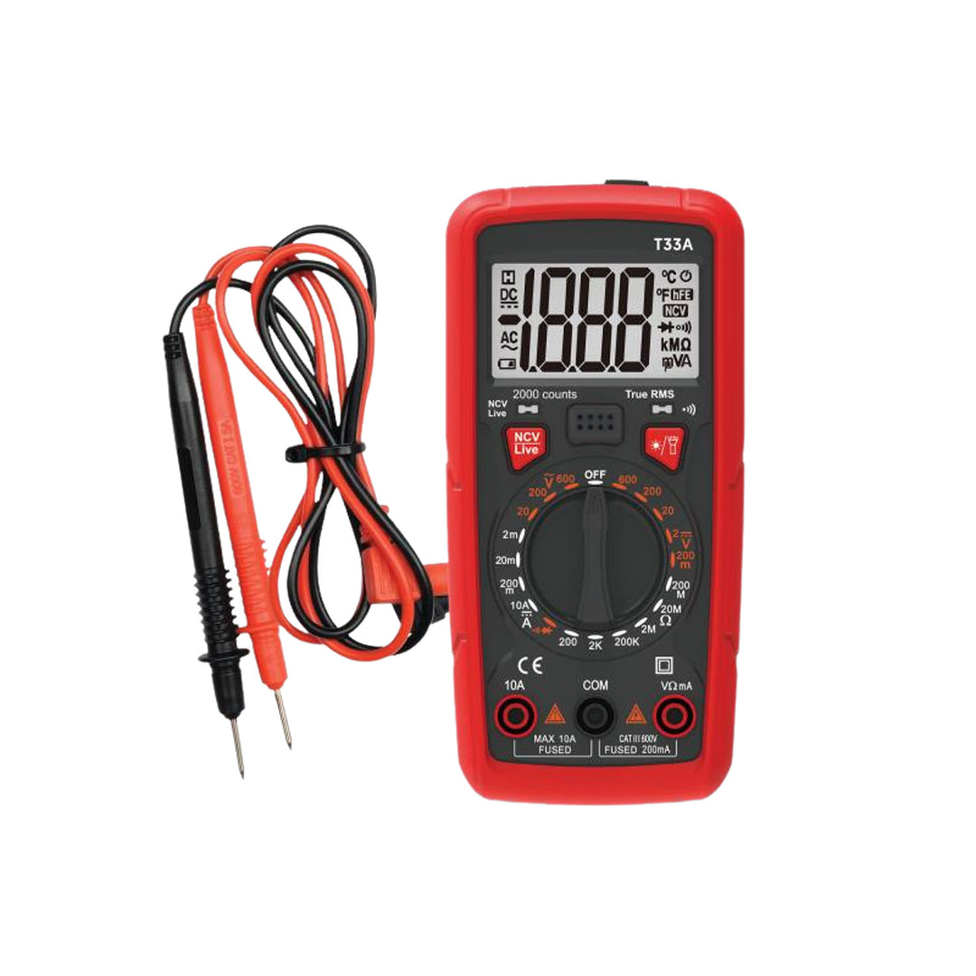 Universalmessgerät LTC, Taschenlampenfunktion, Diodentestfunktion, AC/DC 0-600 V, Magnethalterung, LXT33A