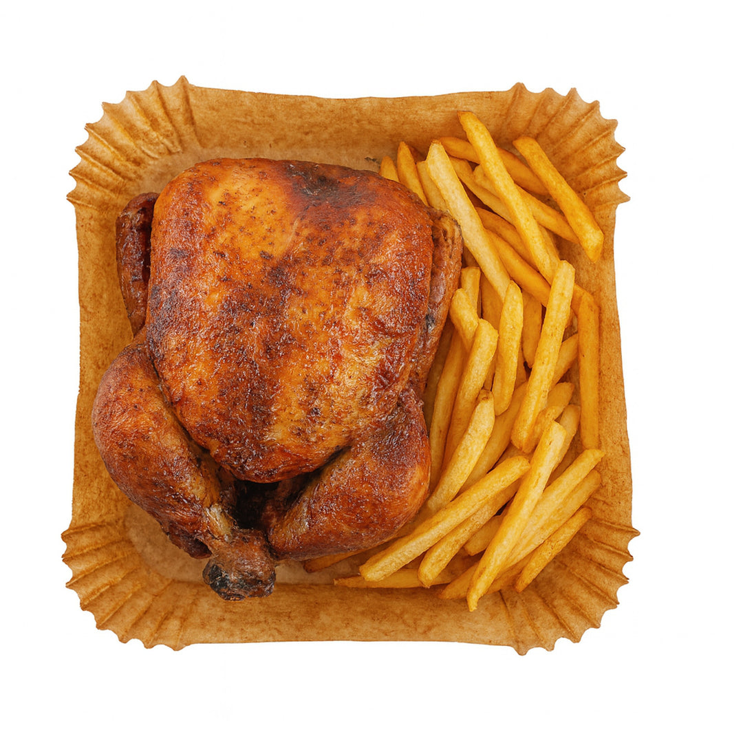 Papier-Einsätze für Fritteuse, Airfryer, Adler, 16 cm, bis 240 °C, biologisch abbaubar, 500 Stück, AD 6731