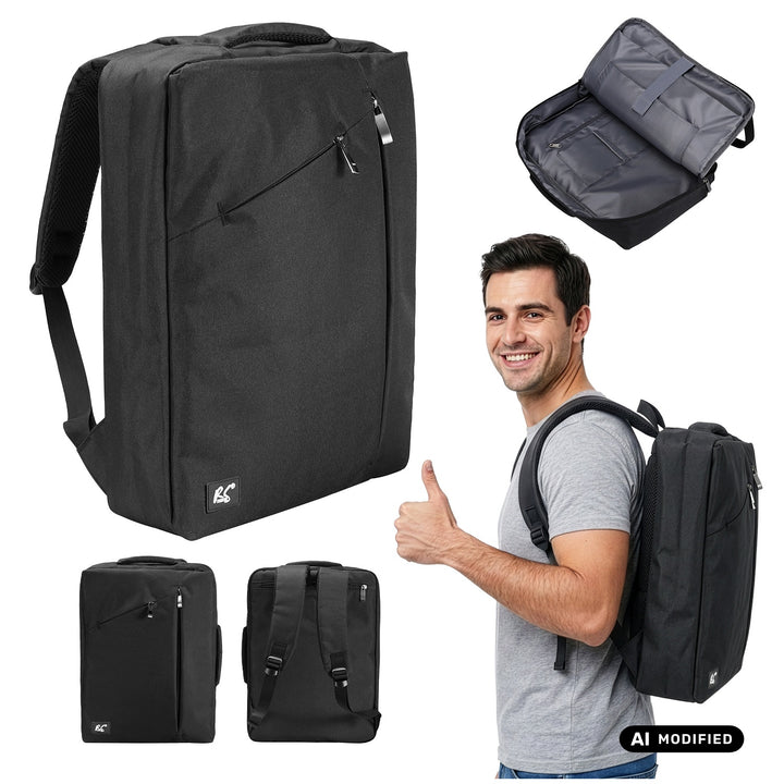 NanoRS Laptop-Rucksack, 15,6", schwarz, 43 x 30 x 10, wasserabweisend RS203 B