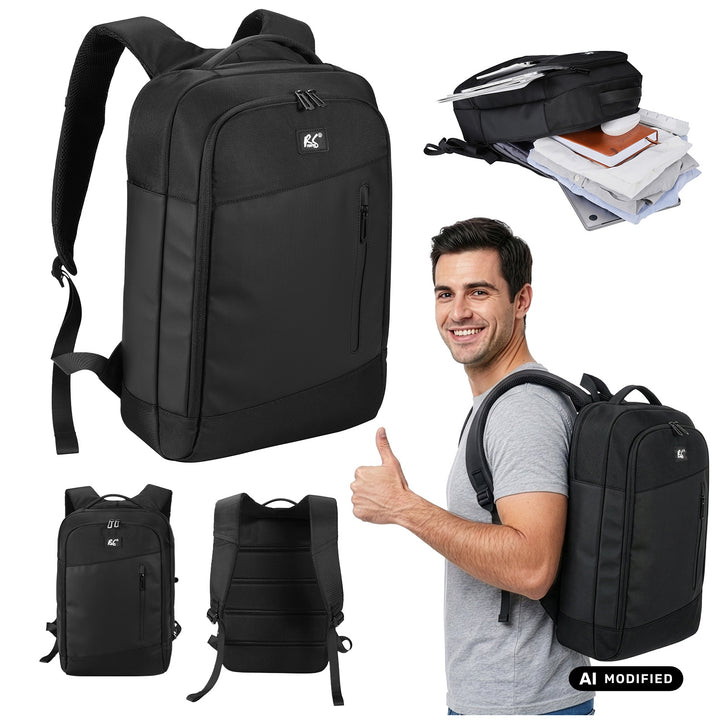 NanoRS Laptop-Rucksack, 15,6", schwarz, 42 x 28,5 x 14, wasserabweisend RS204 B
