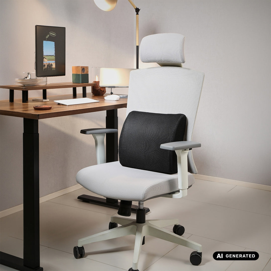 Promedix-Lendenkissen aus Memory-Schaum, 34 x 33 x 12 cm, Schaumdichte: 50D, PR-216