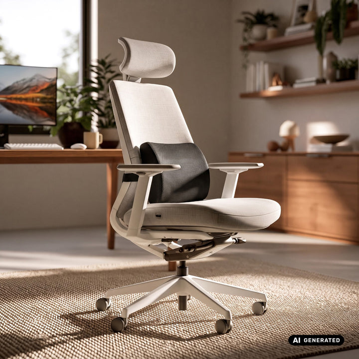 Promedix-Lendenkissen aus Memory-Schaum, 34 x 33 x 12 cm, Schaumdichte: 50D, PR-216
