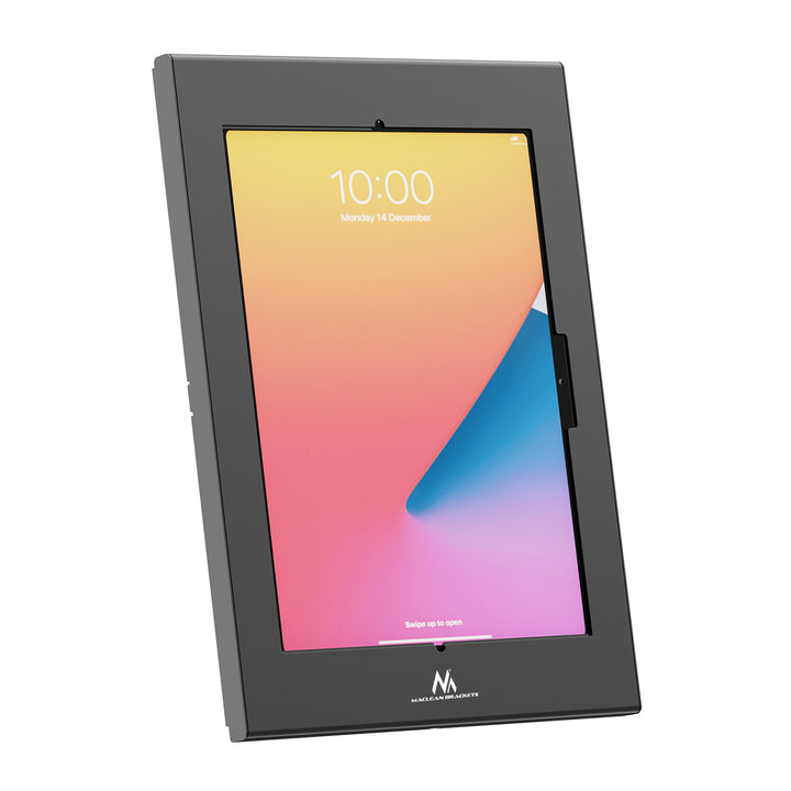 Maclean-Werbehalterung für Tablets, mit Verriegelung, 12,4"–13", iPad Air/Pro, Samsung Tab S10+/S9+/S8+/S7+, 257 × 350 × 22 mm, MC-950 B