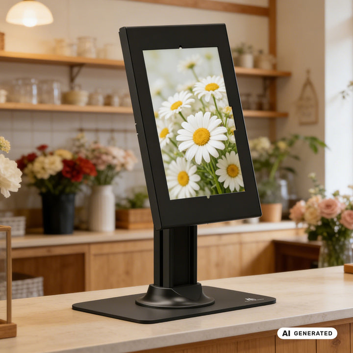 Maclean-Werbehalterung für Tablets, mit Verriegelung, 10,9"–11", iPad Air/Pro, Samsung Tab A- und S-Serie, 220 × 323 × 22 mm, MC-959 B