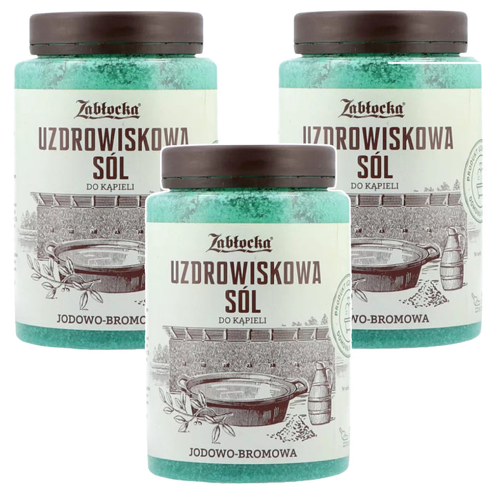 Zabłocka-Kur-Salz, jod- und bromhaltig, zum Baden, 1,2 kg – 3 Stück