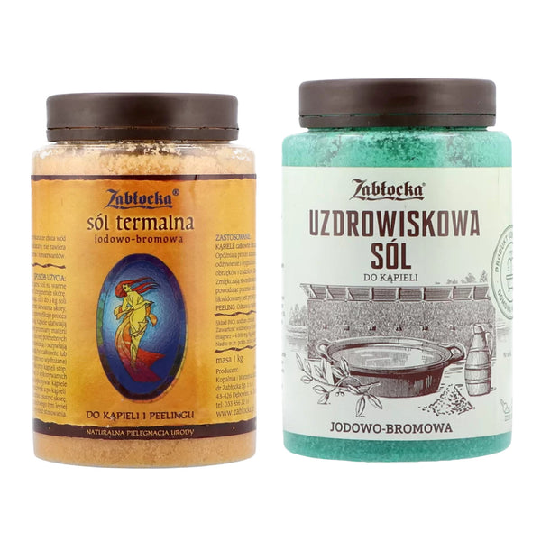 Zabłocka Jod-Brom-Thermalsalz 1 kg + Zabłocka Jod-Brom-Kur-Salz 1,2 kg