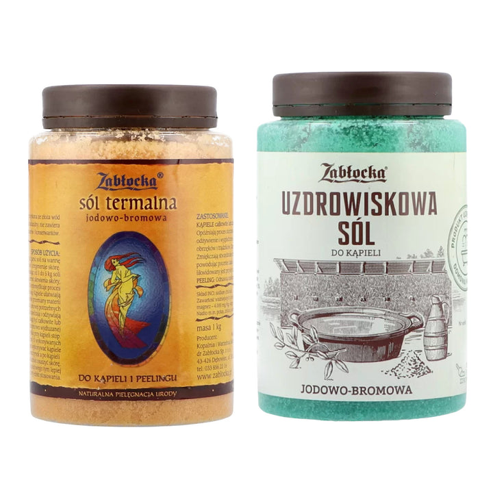 Zabłocka Jod-Brom-Thermalsalz 1 kg + Zabłocka Jod-Brom-Kur-Salz 1,2 kg