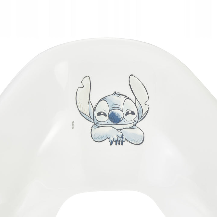 Rutschfeste Plattform, zweistufig, max. 120 kg, + Toilettensitzaufsatz + Stitch-Töpfchen