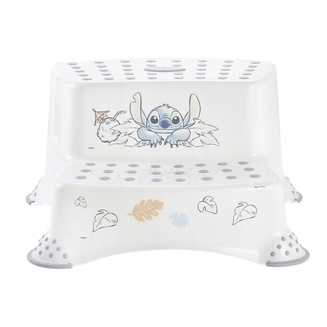 Rutschfeste Plattform, zweistufig, max. 120 kg, + Toilettensitzaufsatz + Stitch-Töpfchen