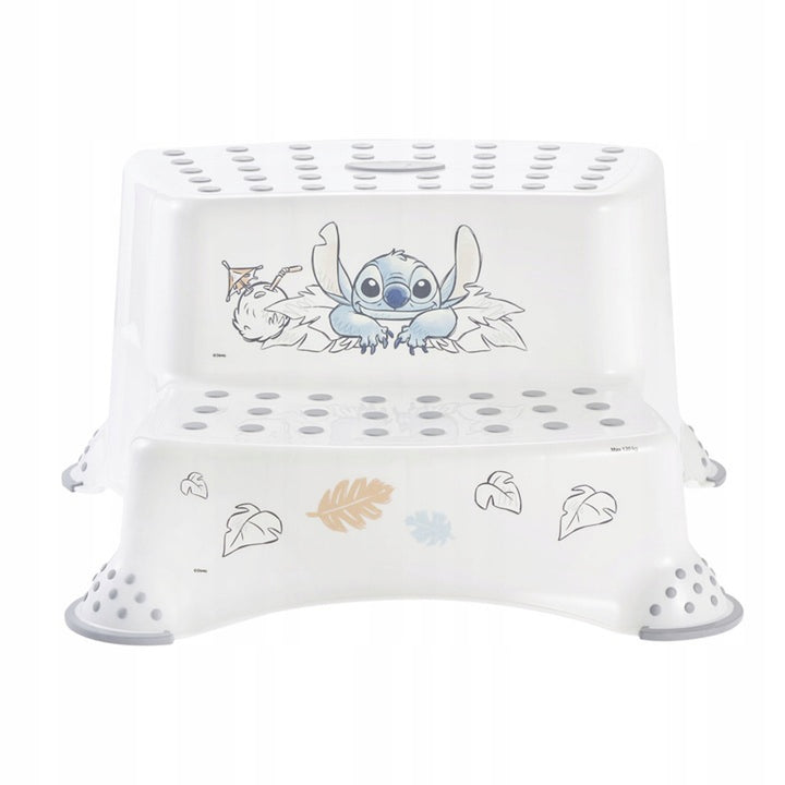 Rutschfeste Plattform, zweistufig, max. 120 kg, + Toilettensitzaufsatz + Stitch-Töpfchen