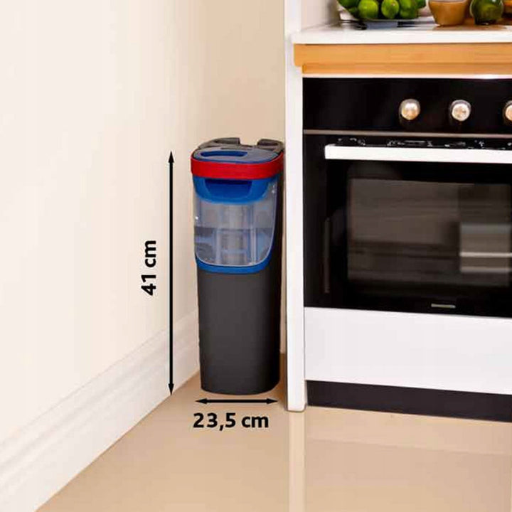 Vileda H2prO Flachmopp, 100 % Trennung von sauberem und schmutzigem Wasser, zwei Behälter, 2 Mikrofaser-Aufsätze, 360°-Drehkopf, 175774